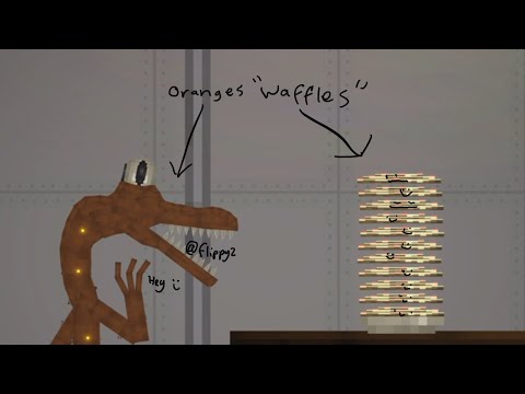 Oranges Waffles [Rainbow friends in melon playground]