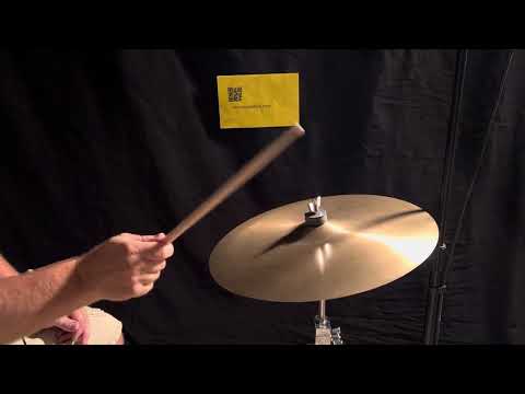 16" VINTAGE ZILDJIAN A series CRASH CYMBAL, 1128 grams, GREAT CONDITION! BENDABLE THIN, DEMO VIDEO! image 6