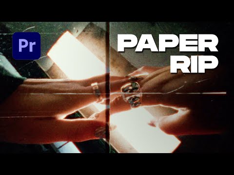 Paper Rip transition Premiere Pro tutorial + 40 Transitions!