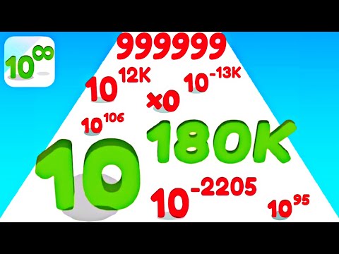NUMBER MASTER - Big Numbers: Run and Merge - Satisfying ASMR Gameplay Walkthrough Android iOS