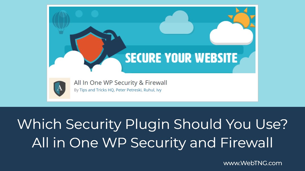 All In One WP Security and Firewall Walkthrough