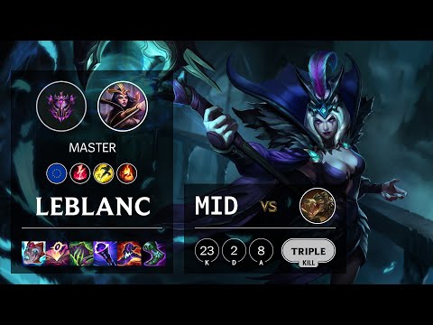 LeBlanc Mid vs Renekton - EUW Master Patch 11.15