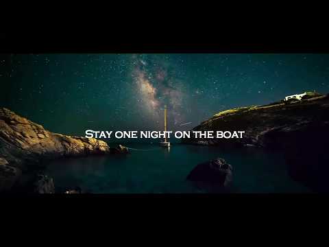 Sky full of stars on a sailboat in Greece