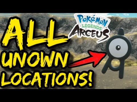 ALL UNOWN LOCATIONS In Pokémon Legends Arceus!
