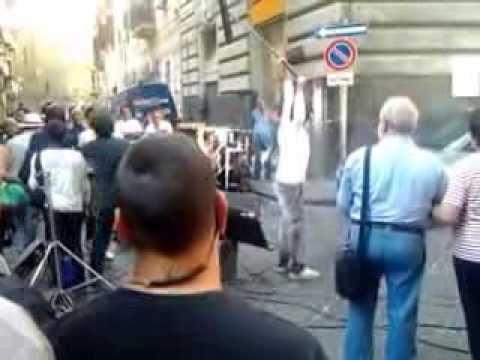 Vincenzo Salemme - Carlo Buccirosso - Nando Paone Girano Film Ciak a Napoli