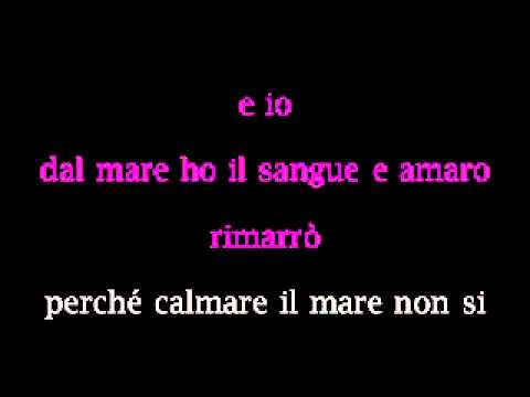 Io dal Mare - C. Baglioni - Testo - Lyrics