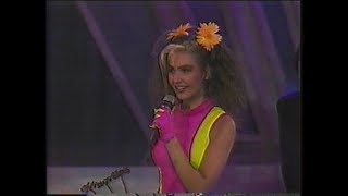 Thalia - Premios Tv Y Novelas - México 1990 - Amarillo Azul