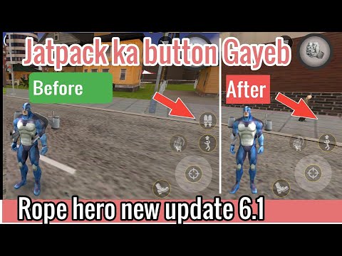 Jatpack ka button Gayeb ho gaya ||     Rope hero vice town New update 6.1 || Ab O P Gamerz