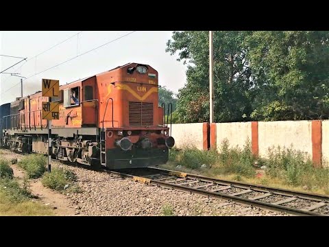 (14614) (Firozpur - Chandigarh) Express (Unreserved) With (LDH) WDG3A Locomotive.!! Video