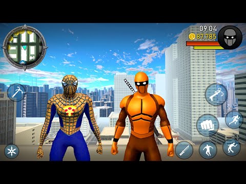 Süper Kahraman Power Spider Hero 2 Vs Blue Spider Ninja Superhero Simulator - Android Gameplay