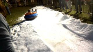 preview picture of video 'My nephew slides down a giant snow cone'