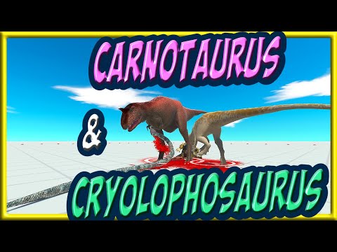 Carnotaurus & Cryolophosaurus  vs Every Unit - Animal Revolt Battle Simulator