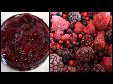Chia Seed Jam Recipe With Frozen Fruit | Sugar Free Jam Recipes