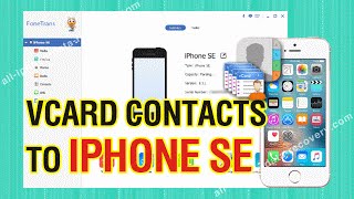 How to Add vCard Contacts to iPhone SE; Import VCF Files to iPhone SE