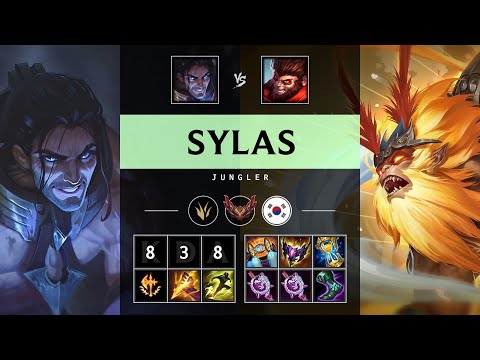 Sylas Jungle vs Wukong - KR Grandmaster Patch 25.18