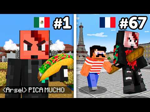 Sobreviví a 100 Paises Peligrosos en Minecraft