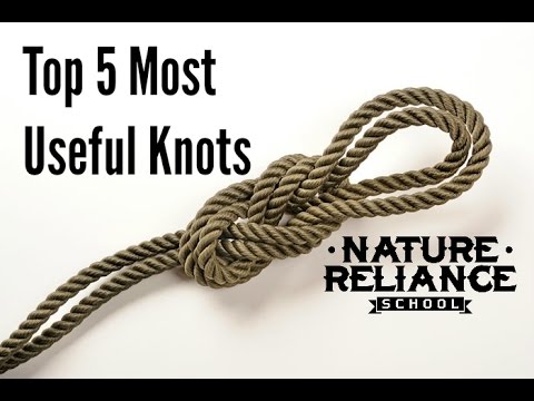 Top Five Useful Knots for camping, survival, hiking, and more