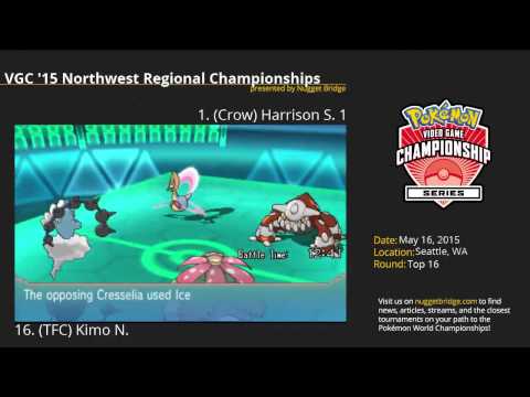 VGC'15 Seattle Regional Top 16 - Kimo N. (TFC) vs Harrison S. (Crow)