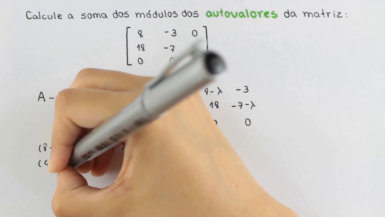 Aulão de Autovalores, Autovetores e Diagonalização