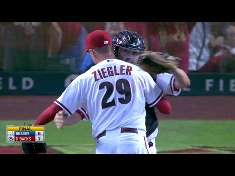 ATL@ARI: Ziegler bringt Simmons durch Groundout zum Save
