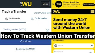 How to track western union transfers