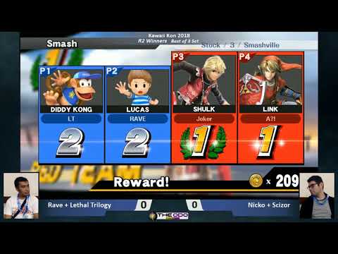 KKON18 Teams: SSB Wii U - WR2 - Rave + Lethal Trilogy vs Nicko + Scizor