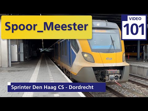 (4K) #cabview NS #trein  | Rij mee met de #machinist van de #sprinter #denhaag naar #dordrecht (101)