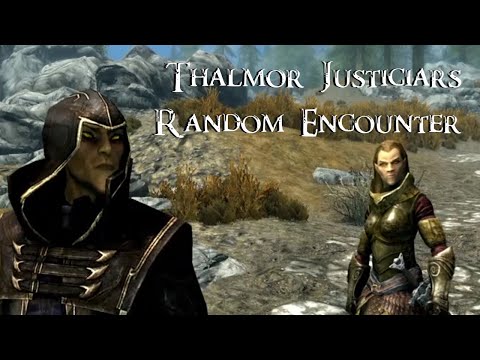 Skyrim - Thalmor Justiciars (Random Encounter)