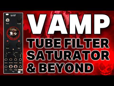 Apollo View Vamp 8HP Multi-Mode LP/BP/HP Sallen-Key Filter with Tube Saturation & Distortion image 2