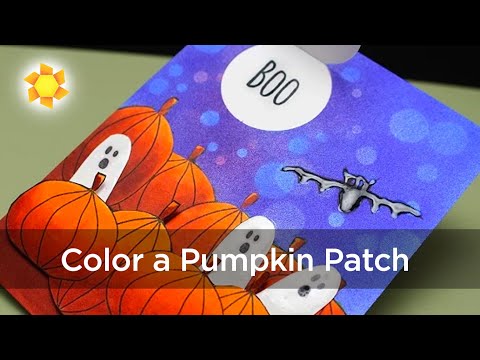 How to Color a Pumpkin Patch in Copics