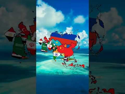 Asia flag map#Asia#geography#shorts