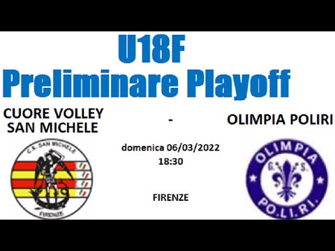 U18F POFF Ritorno - CUORE VOLLEY SAN MICHELE vs OLIMPIA POLIRI