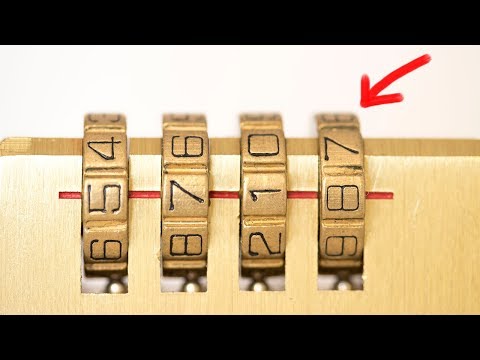 How to Crack a Combination Lock in Seconds With No Tools!