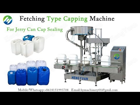 Automatic Fetching Type Single Head Capping Machine for Jerry Can Sealing Equipment