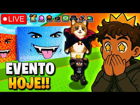 EVENTO FUJA do TSUNAMI para BRAINROTS HOJE! 🧡 WAVE WEDNESDAY! | ROBLOX 🔴 TEUX AO VIVO