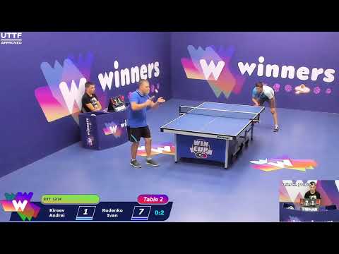 WINners CUP table 2  08.10 Kireev Andrei - Rudenko Ivan 16:30