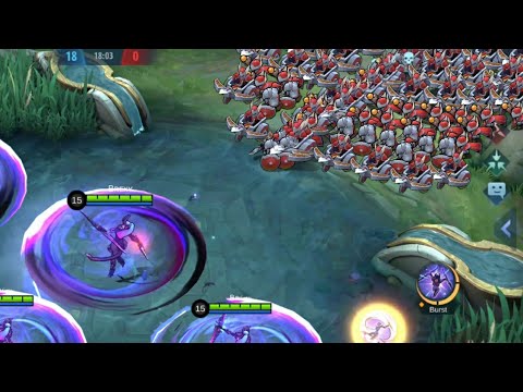 karina no cool down skill vs 100 minions (full tornado build)