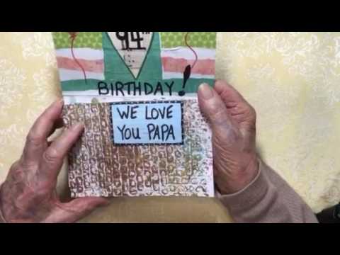 Papa received his 19th birthday card from Janet Baum :)