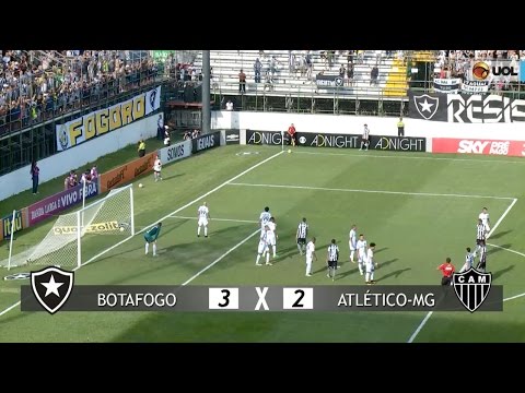 Gols: Botafogo 3 x 2 Atlético-MG