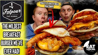 Trying The BA Breakfast Burger From Fatpour Tap Works | Eat Local Chicago