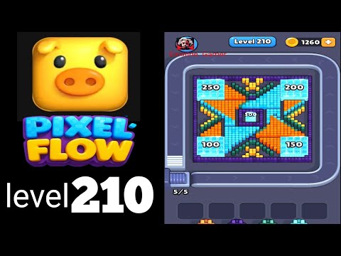 Pixel Flow Level 210 Walkthrough