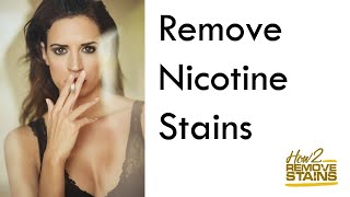 How to remove nicotine stains from hands and nails