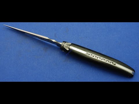 Laguiole enAubrac Tascchenmesser Ebenholz Perl-LIner - www.pizzini.at