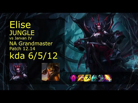 Rank 2 NA Elise Jungle: Elise vs Jarvan IV