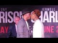 TONY HARRISON VS JERMELL CHARLO HEATED FACE OFF FOR REMATCH FIGHT