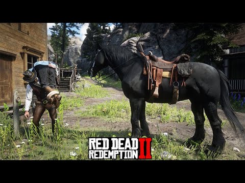 Chegou a vez do SHIRE NEGRO - O CAVALO GIGANTE DO RED DEAD - Red Dead Redemption 2