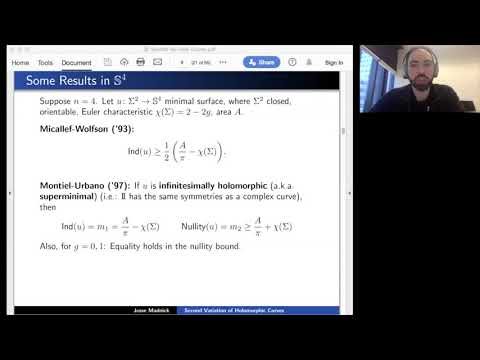 Jesse Madnick - The Second Variation of Holomorphic Curves in the 6-Sphere