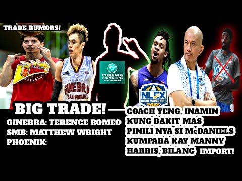PBA UPDATES: BIG TRADE NANAKAKA GULAT! GINEBRA: ROMEO, SMB: WRIGHT, PHOENIX:?/TRADE RUMORS|