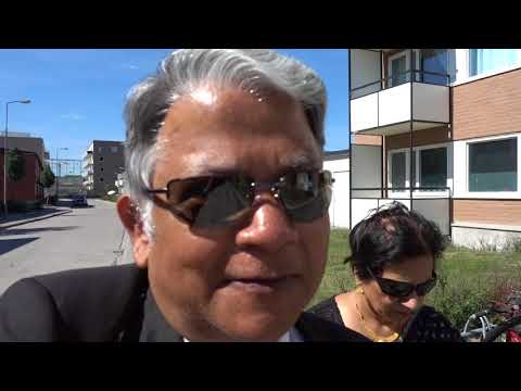 Aruna & Hari Sharma from Råbyvägen 23 to Frödingsgatan 12 home 754 21 Uppsala, May 25, 2018