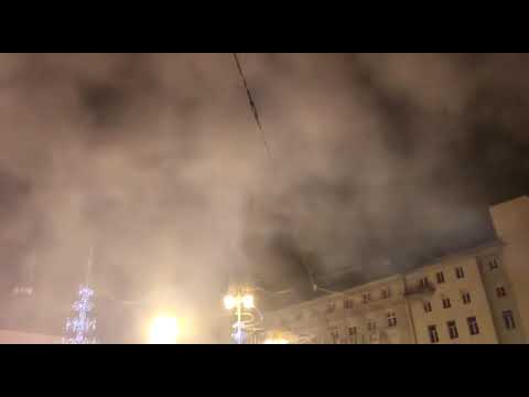 Last night Zagreb the capital city of Croatia New year celebration 🥳🇭🇷